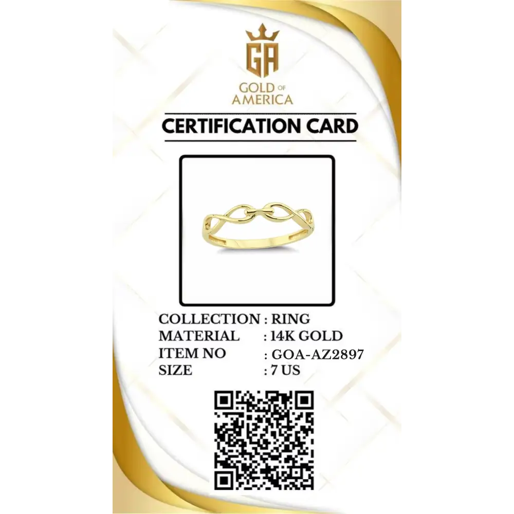 14K Gold Braided Band Handcrafted Delicate Ring for Women Elegant Jewelry Gift