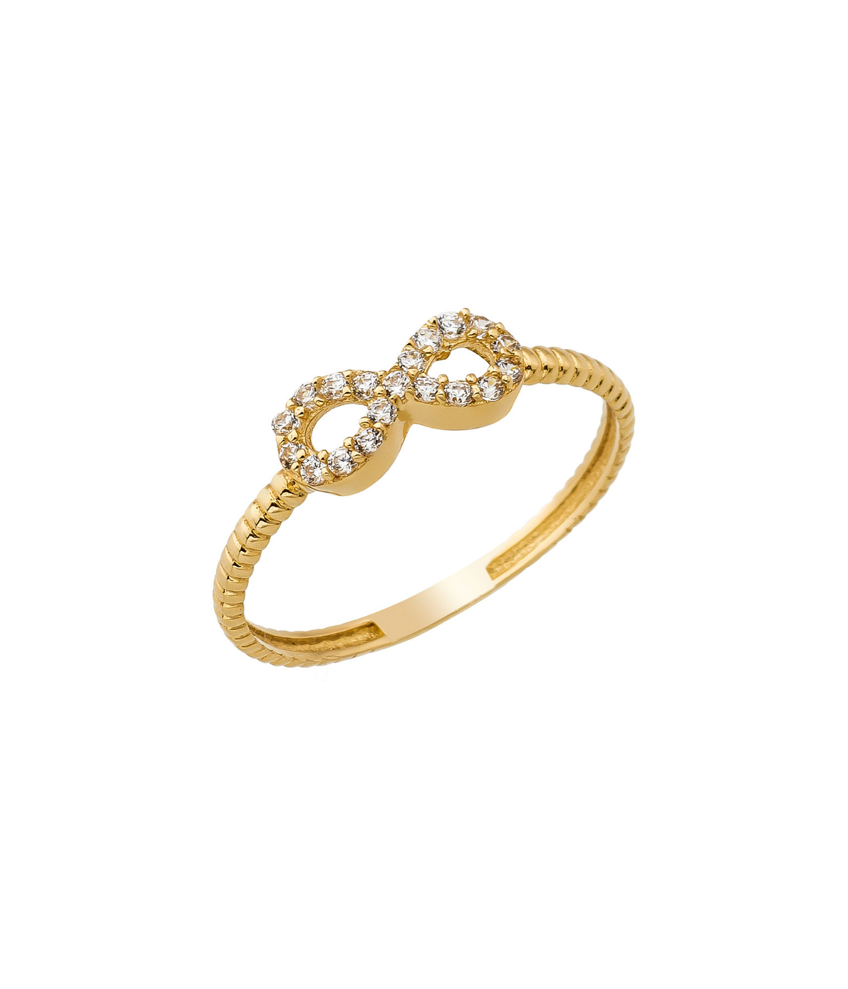 14k Solid Gold Infinity Ring - 3 1/2 - Rings
