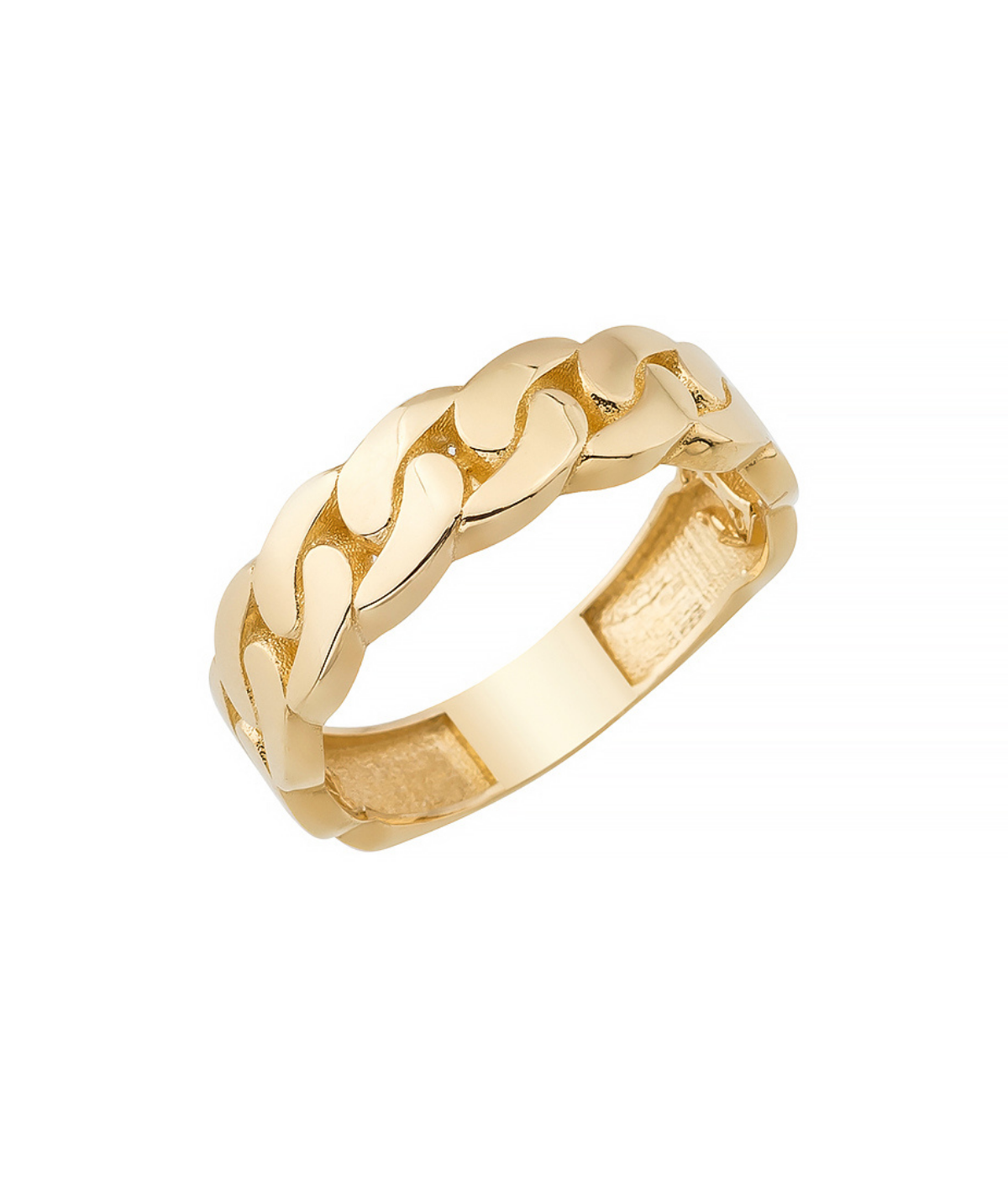 14K Solid Gold Miami Cuban Ring - Rings