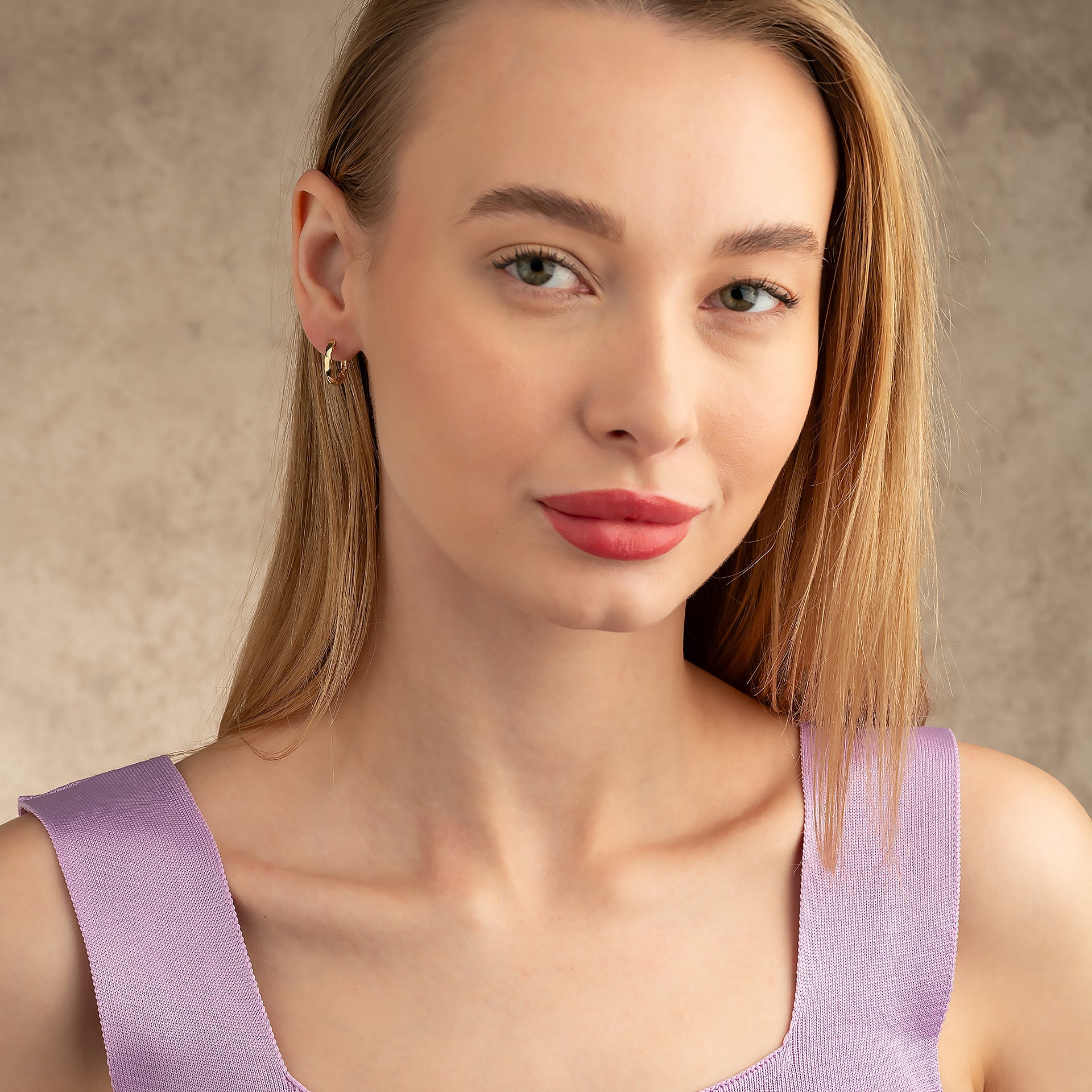 14K Yellow Gold Infinity Braid Huggie Earrings | Twisted Rope Knot Hoops for Women - Hoop Earrings