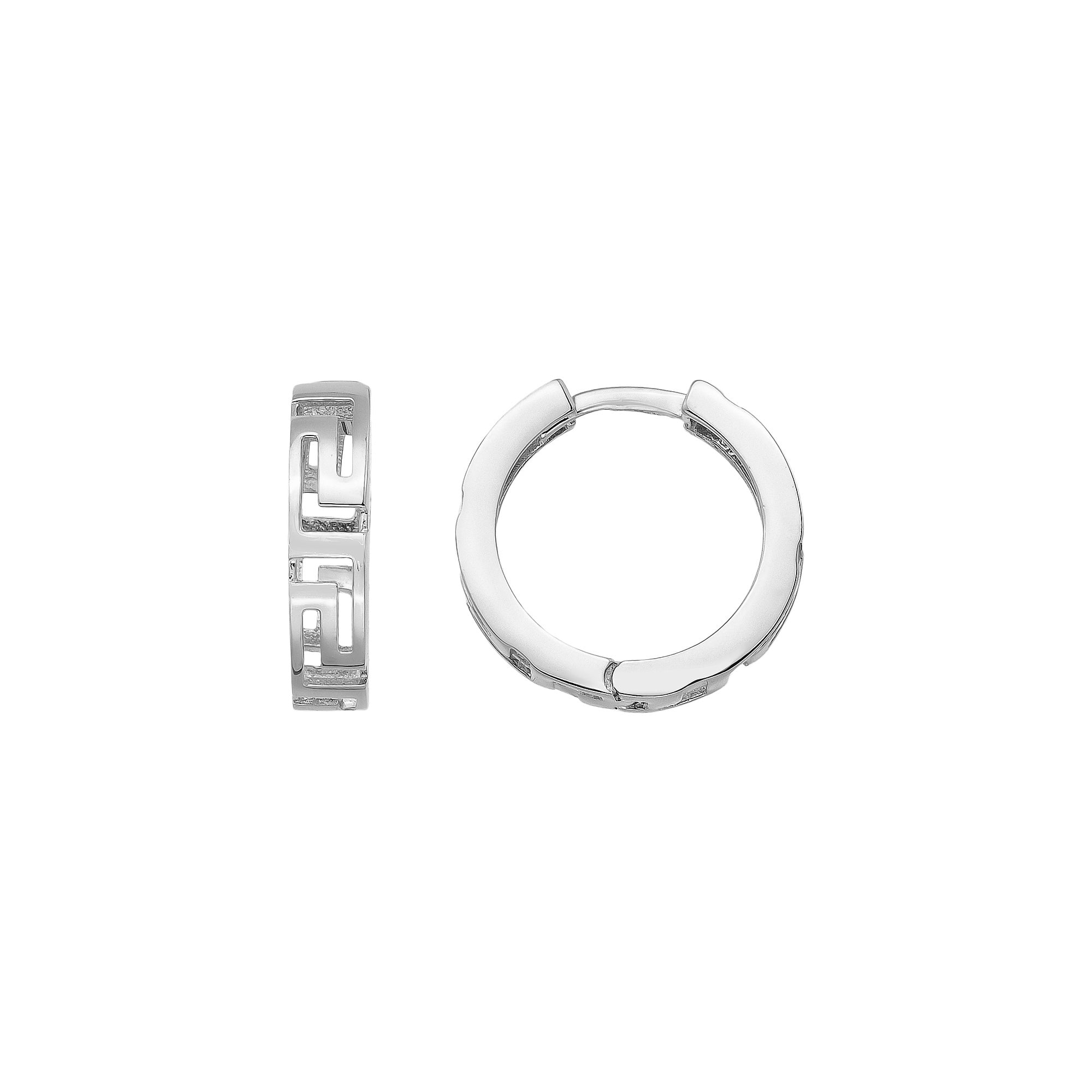 Here’s greek key earrings hoops huggie earring 14K solid gold. As a wide infinity greek key symbol huggy hoop earrings adding sophistication and sparkle to any outfit. The infinity key earring is  ideal for stacking or wearing alone. Discover the luxury of our greek pattern gold and large hoop earrings gift for her birthday or anniversary ceremony. If you re looking for 14k solid gold hoop and everyday wear hoops, here is the wide greek hoops and meander earrings for yourself.