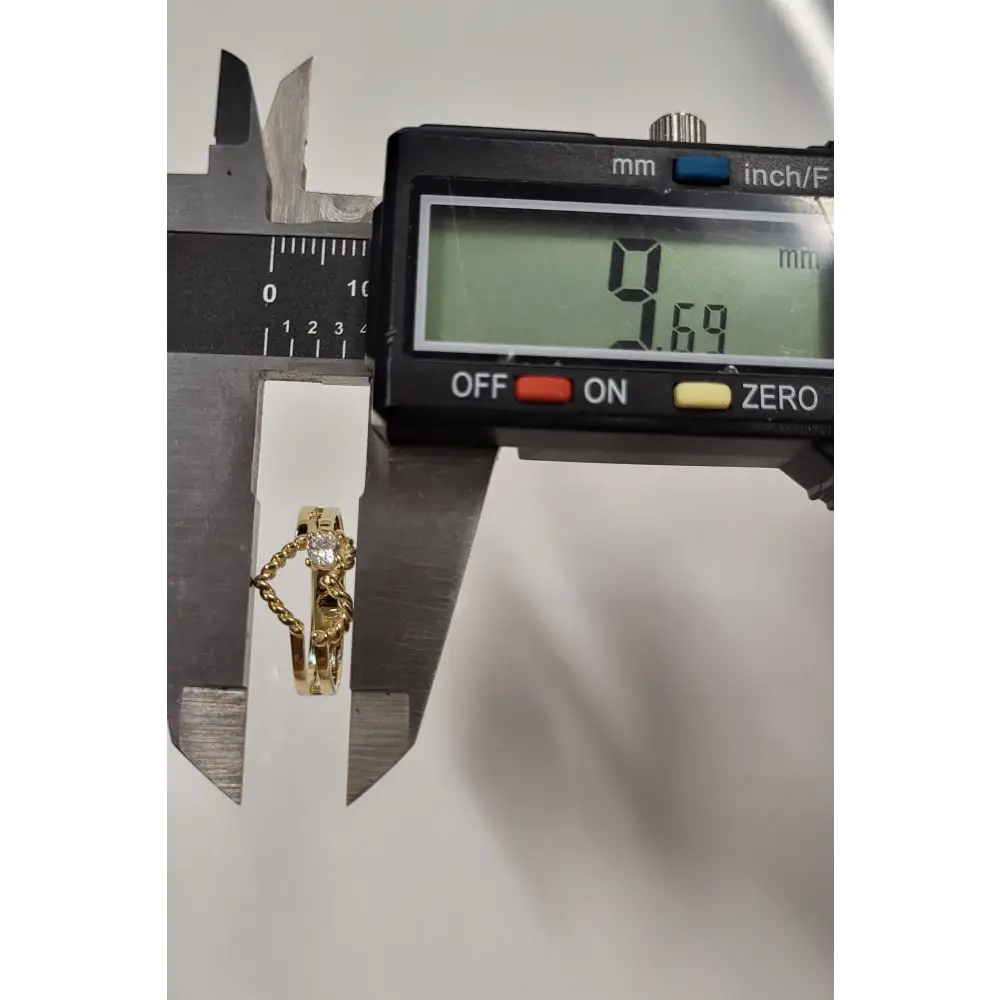 Gold Heart Ring with Diamond Accent Elegant Twisted Rope Design for Her