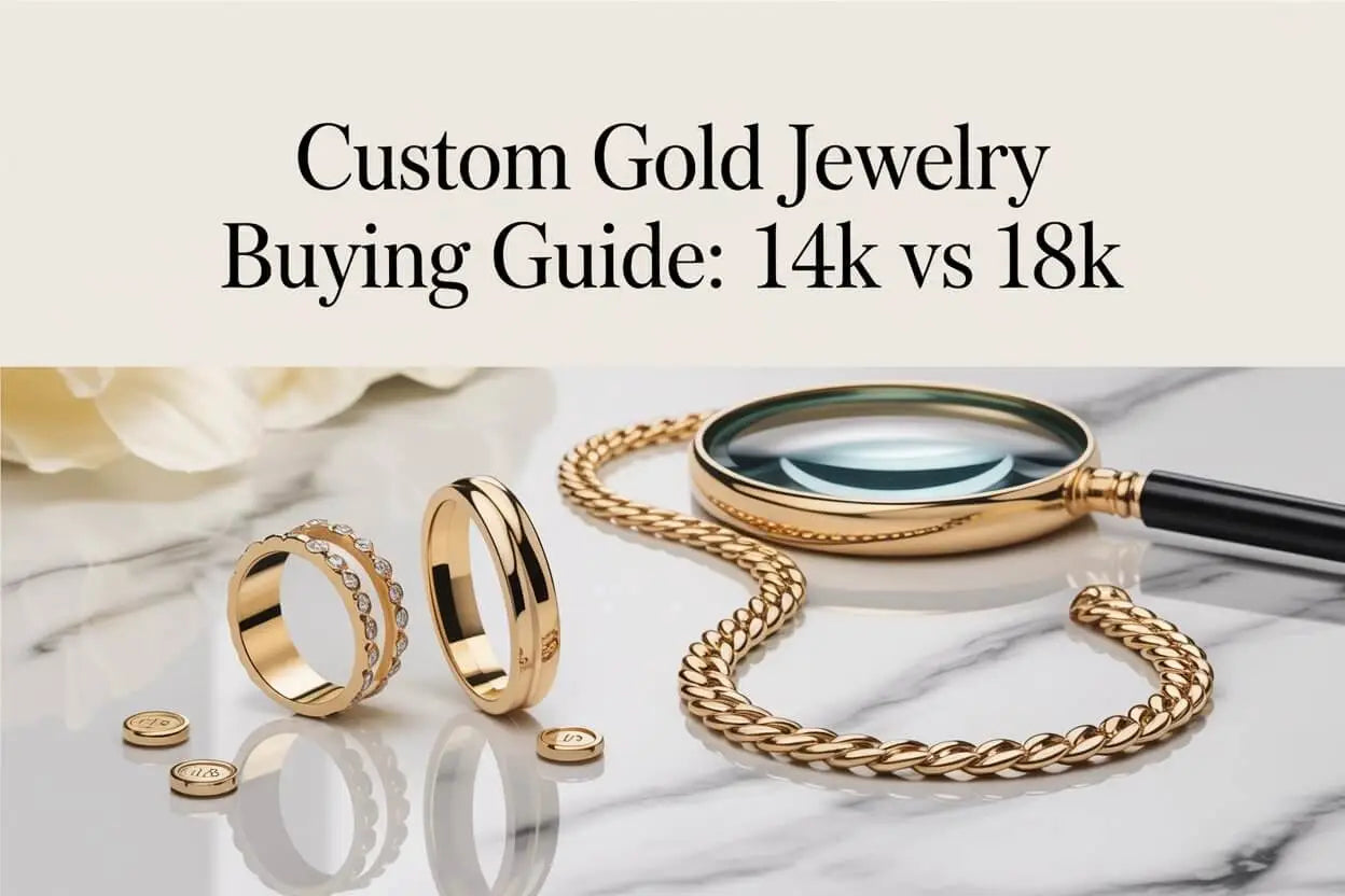 Custom Gold Jewelry Buying Guide: 14K vs 18K