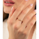 14K Compass Shaped Gold Ring - Rings