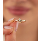 14K Compass Shaped Gold Ring - Rings