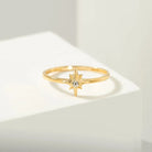 14K Compass Shaped Gold Ring - Rings
