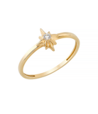 14K Compass Shaped Gold Ring - Rings