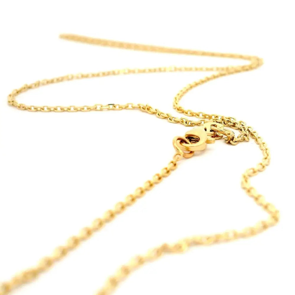 14K Gold Angel Necklace CZ Stone Star Pendant Dainty Charm Necklace Jewelry for Women