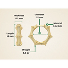 14K Gold Bamboo Hoop Earrings – Ribbed Huggie Push Lock Hoops - Earrings