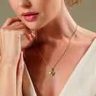 14K Gold Heart Pendant Necklace With Cz Stone Accents Elegant Gift Heart Shaped Jewelry - 10k Yellow Gold - Jewelry