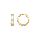 14K Gold Minimal Huggie Hoop Earrings – Trendy Stacking Set of 2 Earrings - Hoop Earrings
