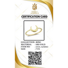 14K Handmade Gold Crescent Moon Ring Minimal Celestial Design with Elegant Curved Silhouette