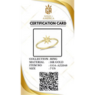 14K Handmade Gold North Star Ring Minimal Celestial Starburst Design with Polished Finish