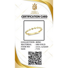 14K Handmade Gold Textured Band Ring Minimal Geometric Block Design with Modern Sculpted Finish