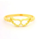14K Solid Gold Angel Wings Ring: Sentimental Symbolic Love Forever Ring Guardian Christmas Gift