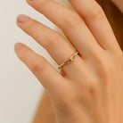 14K Solid Gold Angel Wings Ring: Sentimental Symbolic Love Forever Ring Guardian Christmas Gift