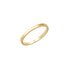 14k Solid Gold Band Plain Wedding Ring - Rings