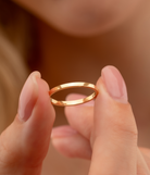 14k Solid Gold Band Plain Wedding Ring - Rings