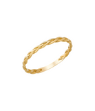 14K Solid Gold Braided Ring - Rings
