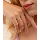 14K Solid Gold Braided Ring - Rings