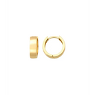 14K Solid Gold Dainty Hoop Huggies Earrings - Earrings