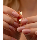 14K Solid Gold Dainty Hoop Huggies Earrings - Earrings