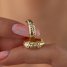 14K Solid Gold Diamond-Cut Huggie Hoop Earrings – Minimalist Everyday Hoops 11mm 13.5mm - Single Small / 14K Yellow