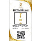 14K Solid Gold Double Infinity Necklace Vertical Knot Pendant Charm Eternal Love Jewelry Anniversary Gift for Her