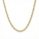 14K Solid Gold Force Chain 1mm 1.3mm 1.8mm 16-18-20-22 Inch Faceted Cable Necklace Dainty Gold Link Choker Jewelry Gift