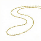 14K Solid Gold Force Chain 1mm 1.3mm 1.8mm 16-18-20-22 Inch Faceted Cable Necklace Dainty Gold Link Choker Jewelry Gift