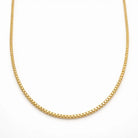 14K Solid Gold Franco Chain 1.15mm 18 inch Square Box Link Necklace Sturdy Pendant Chain Real Italian Gold Chain