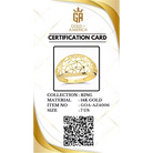 14K Solid Gold Handmade Openwork Ring Elegant Floral Lattice Design Wide Band Fine Jewelry