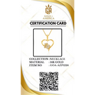 14K Solid Gold Heart Paw Print Necklace CZ Simulated Diamond Pet Lover Jewelry Dog Cat Mom Memorial Gift Dainty Sparkle