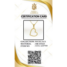 14K Solid Gold Heart Pendant Necklace Twisted Rope Design Handmade Jewelry - Pendants