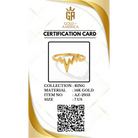 14K Solid Gold Heartbeat Ring EKG Lifeline Promise Ring