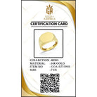 14K Solid Gold Hexagon Signet Ring for Men Classic Yellow Geometric Statement Band Mens Pinky Ring Minimalist Jewelry