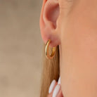 14K Solid Gold Huggie Hoop Earrings | 10.5mm & 14.2mm Everyday Hoops for Women - Hoop Earrings