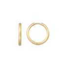 14K Solid Gold Huggie Hoop Earrings | 19mm Stackable Everyday Hoops for Women - Single (1 Earring) / 14K Yellow Gold