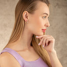 14K Solid Gold Huggie Hoop Earrings | 19mm Stackable Everyday Hoops for Women - Hoop Earrings