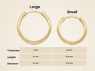14K Solid Gold Huggie Hoop Earrings | Tiny Moon & Sun Design Hoops for Women - Hoop Earrings