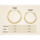 14K Solid Gold Huggie Hoop Earrings | Tiny Moon & Sun Design Hoops for Women - Hoop Earrings
