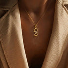 14K Solid Gold Infinity Cross Necklace Eternal Faith Love Pendant Religious Jewelry Gift for Her Baptism Present Dainty