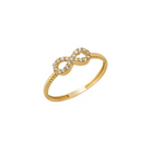 14k Solid Gold Infinity Ring - 3 1/2 - Rings