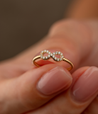 14k Solid Gold Infinity Ring - Rings