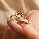 14K Solid Gold Knot Ring Elegant Handcrafted Jewelry for Women