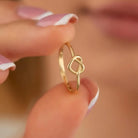 14K Solid Gold Knot Ring Elegant Handcrafted Jewelry for Women