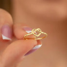 14K Solid Gold Knot Ring Elegant Handcrafted Jewelry for Women