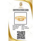 14k Solid Gold Knot Ring Minimalist Stacking Ring for Women Wedding Band