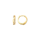 14K Solid Gold Minimalist Tiny Hoop Earrings - Earrings