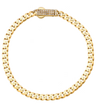 14K Solid Gold Monaco Chain Bracelet 4mm - 7 inch - Chains